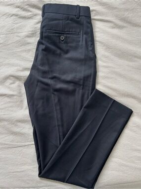 H&M Men's Navy Dress Pants — Slim Tailored Dress Trousers